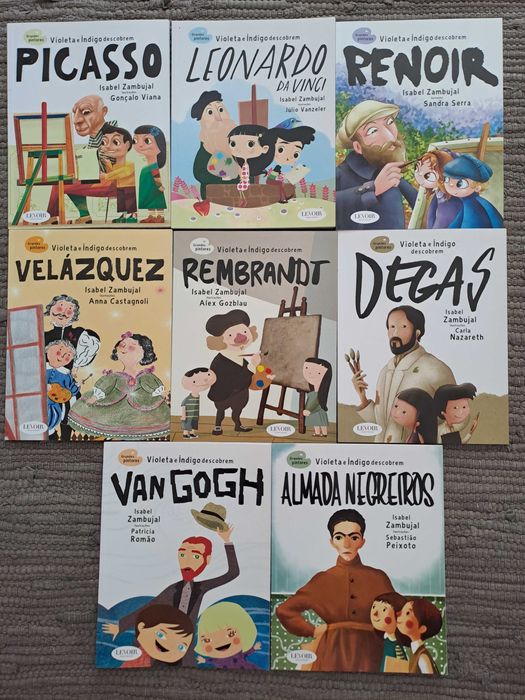 Grandes Pintores (Picasso, Degas, Van Gogh, etc) - Coleção juvenil (8 volumes)