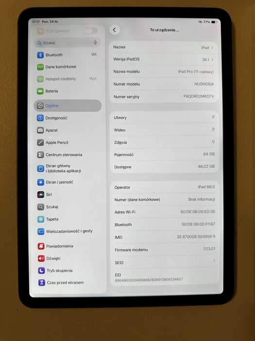 Apple Ipad Pro 11 WiFi + LTE