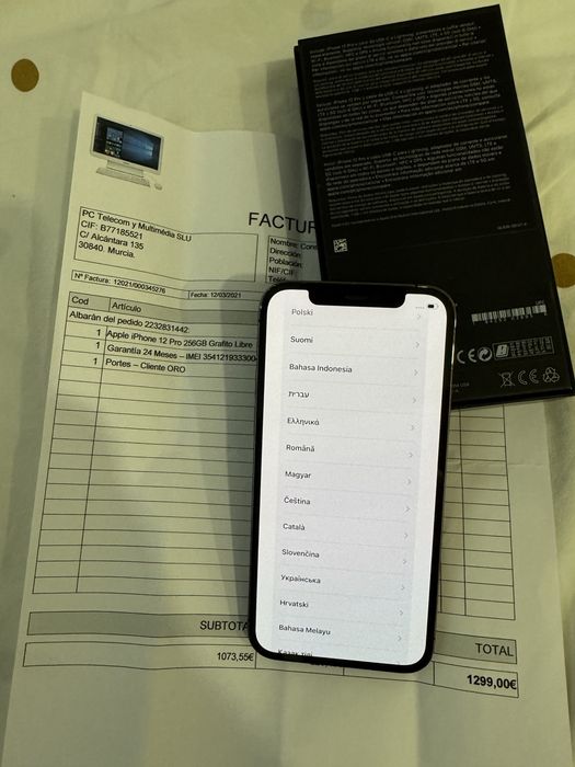 (Vendido) Iphone 12 PRO 256GB em caixa com fatura livre