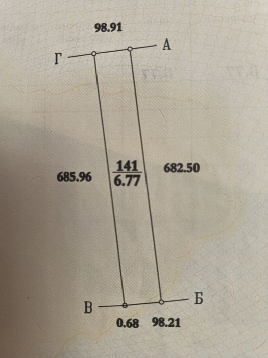 Продам пай 6,77 гектара