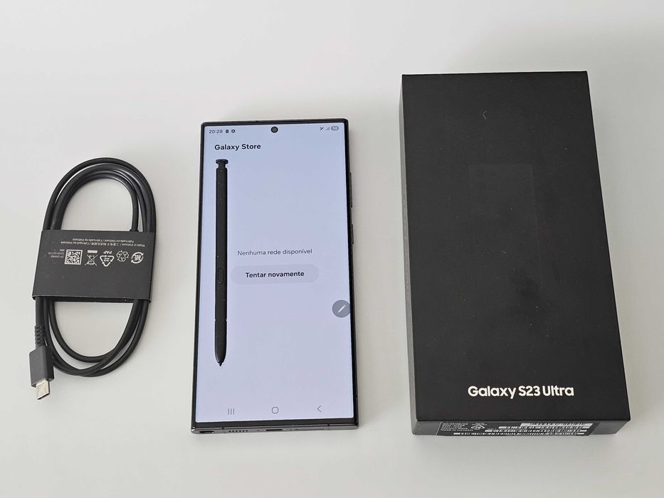 Samsung S23 Ultra 512gb. Muito bom.  Tudo de origem