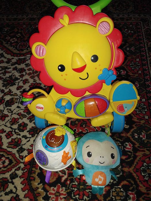 Pchacz Fisher Price Edukacyjna hula kula Vtech działają