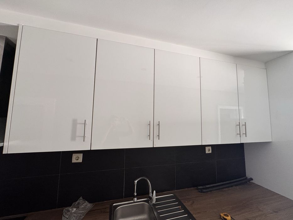 Portas/frentes de cozinha branco brilho - NOVAS - conjunto completo