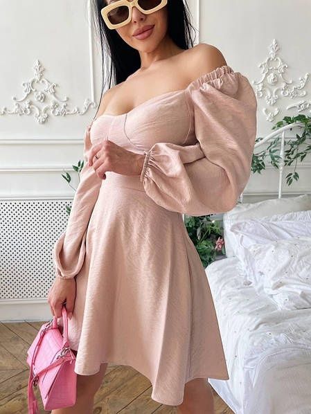 Пляття, сукня пудра рожеве H&M