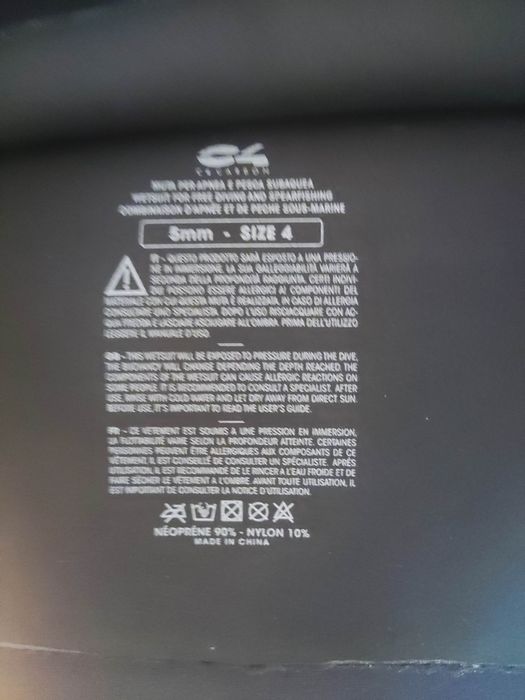 Fato Mergulho C4 Carbon Rock 5mm