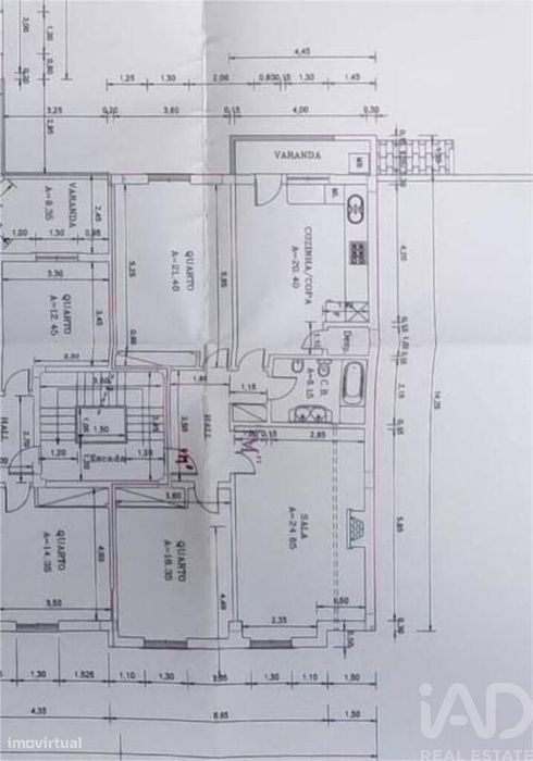 Apartamento T2 em Almeirim de 163,00 m2