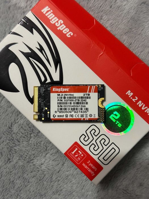 SSD KingSpec XG7000 - 2TB 7400MB/s M2 NVMe PCIe 4.0x4 (2242)