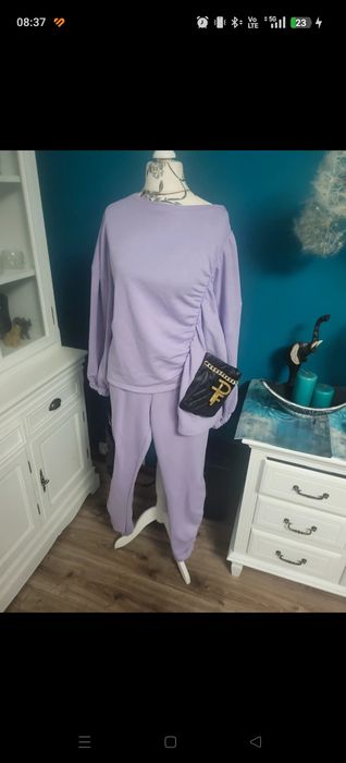 Liliowy dres Paparazzi Fashion