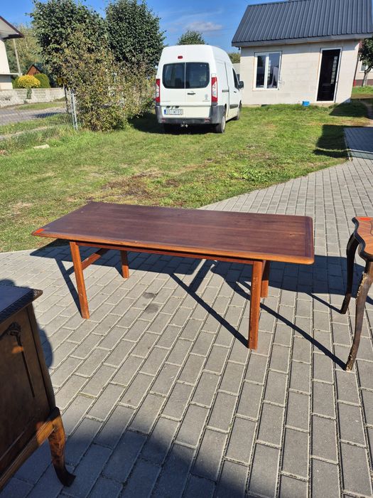 Duża lawa tekowa lata 70