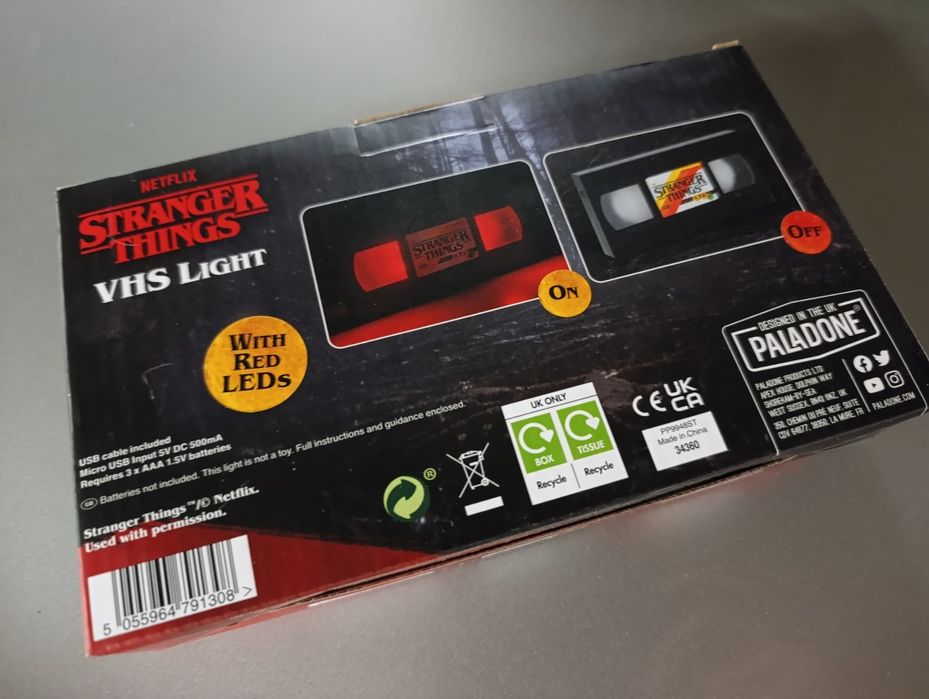 Stranger Things VHS light