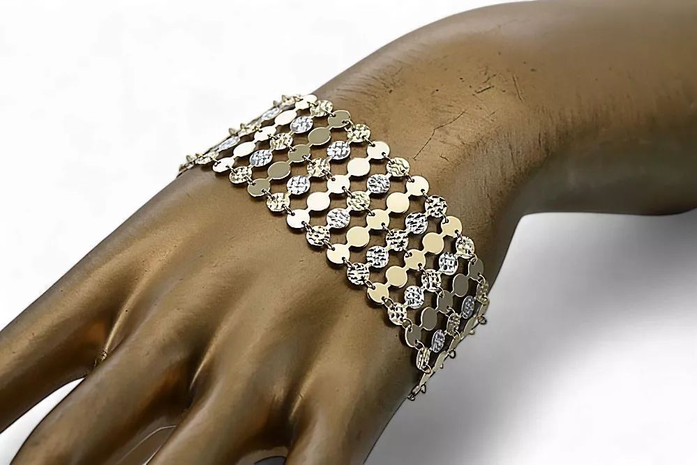 Złota bransoletka 14k 585 włoska Fantazy cbt005yw Białystok