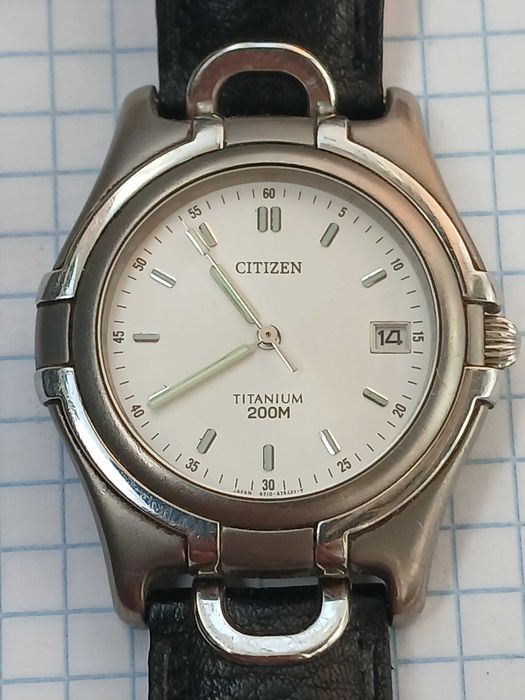 Продам вінтажний японський чоловічий годинник Citizen Titanium дайверський 200 м.