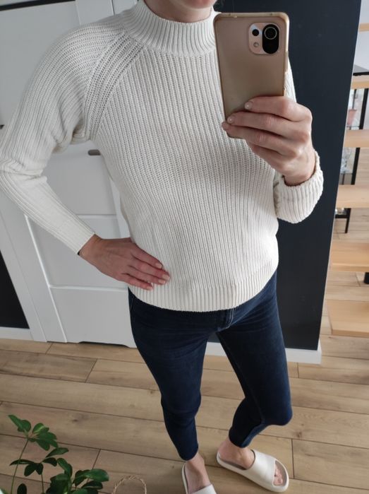Biały Sweter H&M r.S/M