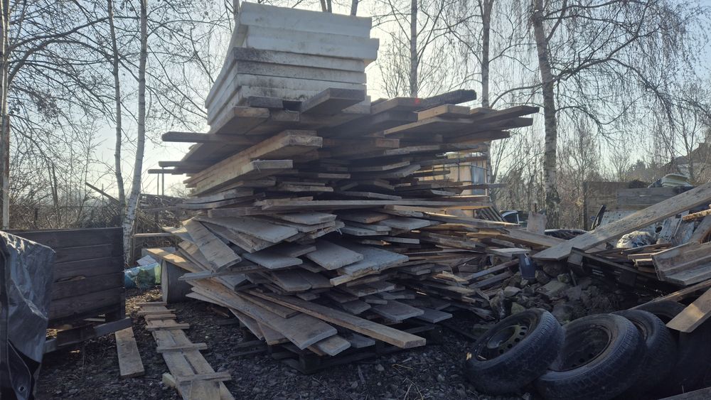 Drewno szalunkowe budowlane calowe różne długości 8 kubików