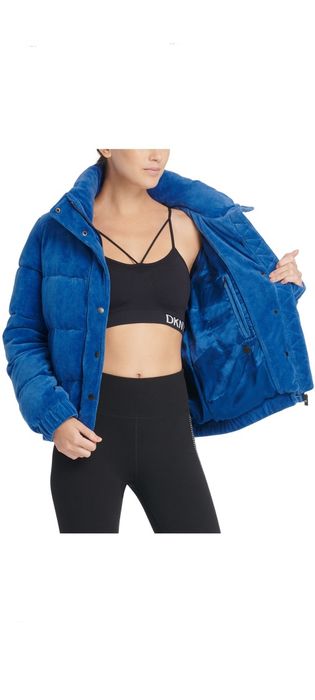 DKNY оригинал. В наличии новая куртка размер L XL черная синяя велюр