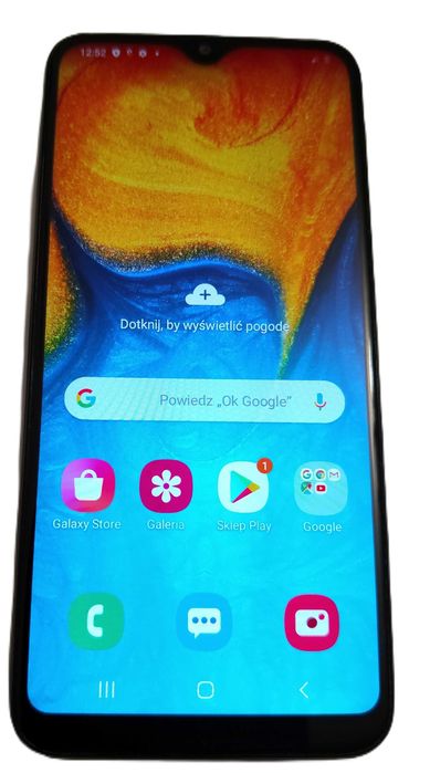 Smartfon Samsung Galaxy A20e (SM-A202F/DS) sprawny, w dobrym stanie. Bez blokad.