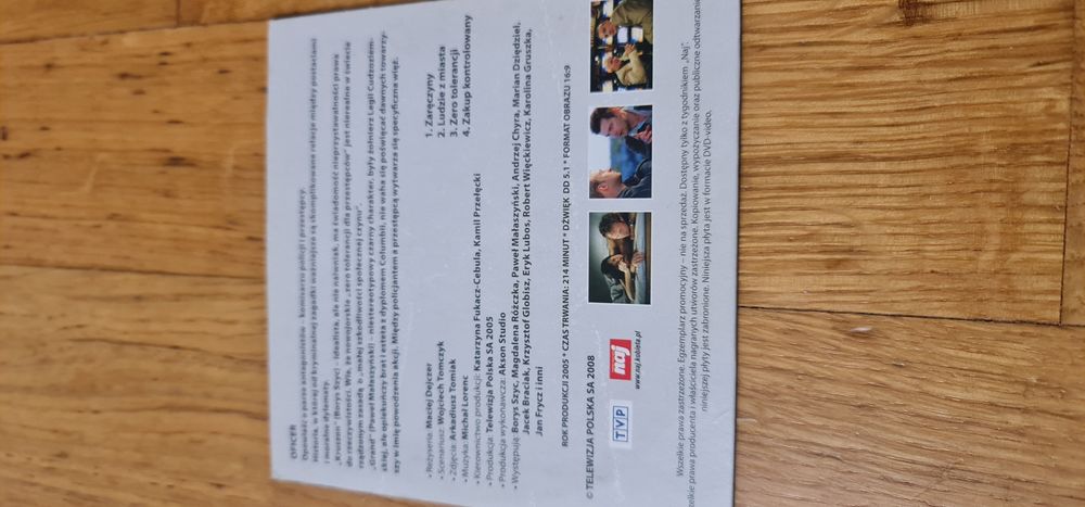 Dvd Oficer odcinki 1 2 3 4