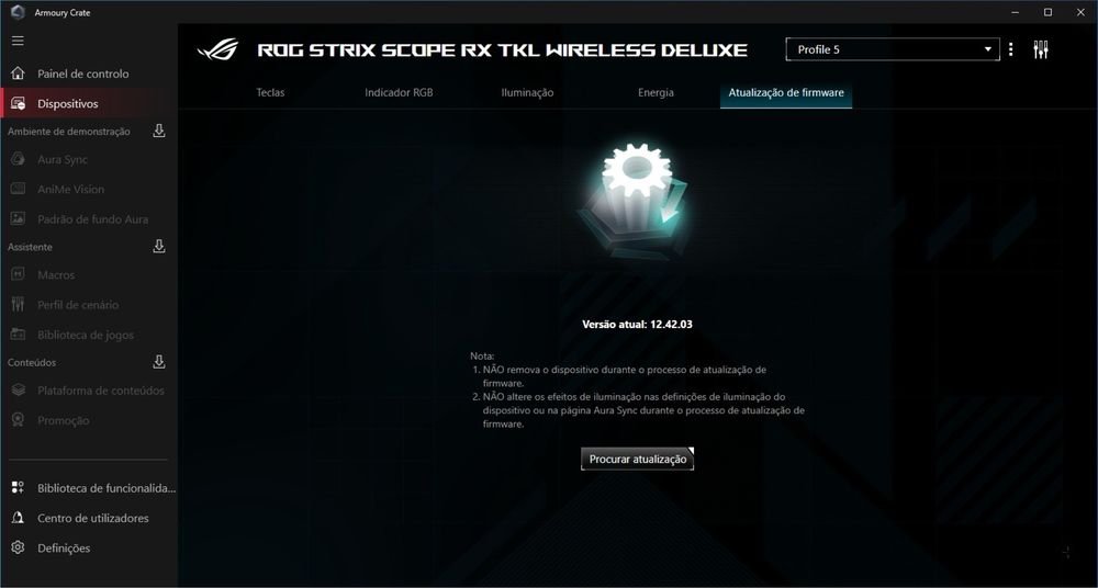 Teclado ROG Strix Scope RX TKL Wireless Deluxe
