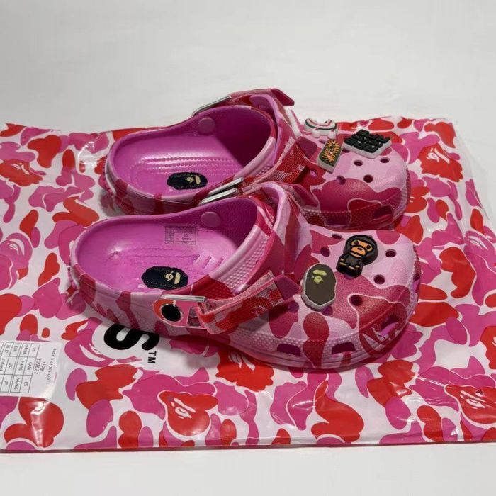 ‼️БЕЗ ПЕРЕДОПЛАТ‼️ Тапки Crocs x Bape