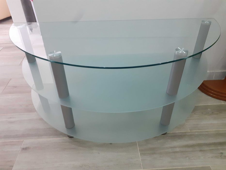 Mesa de TV em vidro - Bom estado!