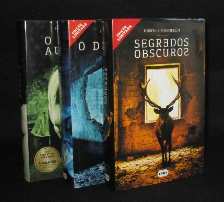 Livros Série Sebastian Bergman Hjorth & Rosenfeldt 3 Volumes Capa Dura