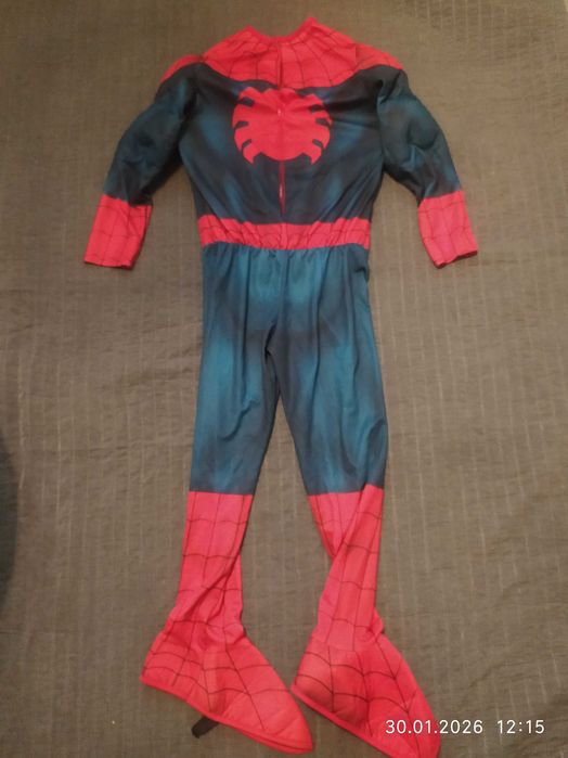 Spiderman kostium strój przebranie karnawałowe 7-9 lat