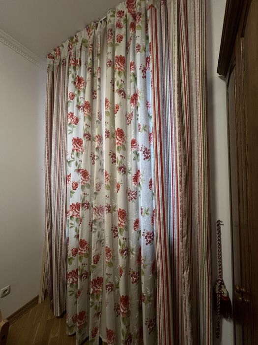 Набір штори + тюль + підвіси