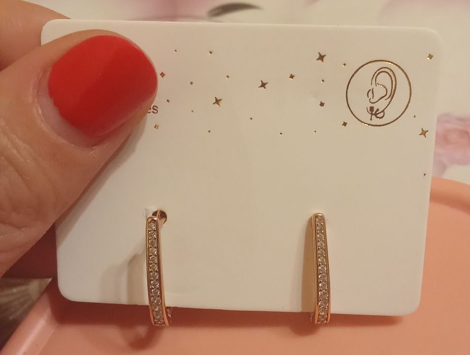 Сережки мед.золото