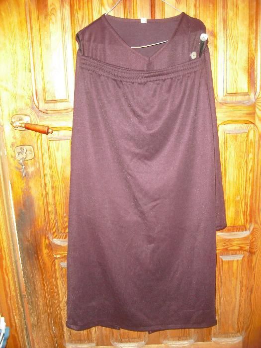 garsonka fioletowa przez głowę-asymetryczna