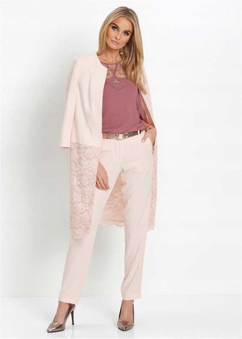 21) Eleganckie spodnie z koronką 44 NOWE