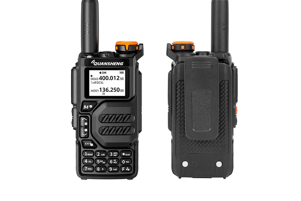 Rádio Banda Dupla multi-frequência com receção banda aérea