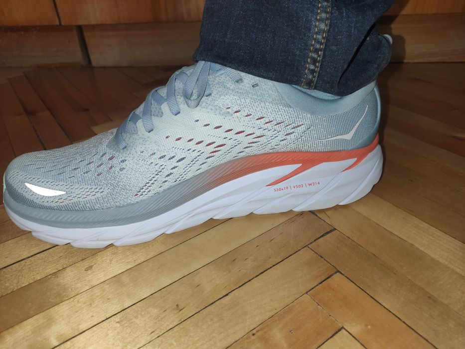 Нові стильні кросівки hoka clifton 8 blue fog.44.5-45