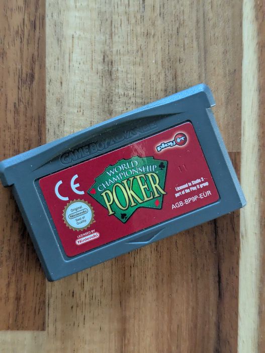 World Championship Poker Game Boy Advance GBA Oryginał Wersja Ang