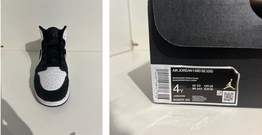 Nike - Air Jordan 1 Mid - Ténis - Tamanho: EU 36
