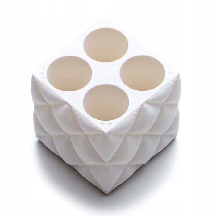 OUTLET Organizer końcówek 2x2 GLAMOUR (biały, kwadratowy)