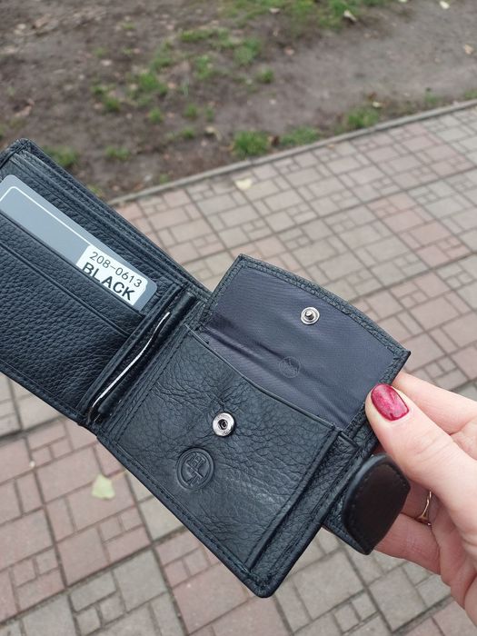 Гаманець чоловічий HT шкіряний кошелек мужской кожаный маленький