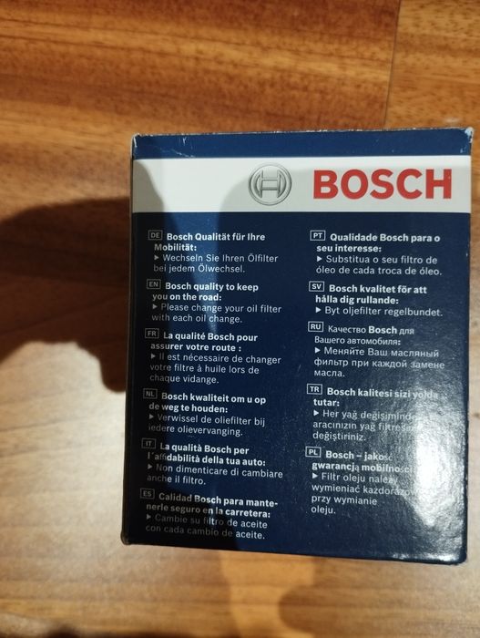 Filtro de óleo carro Bosch