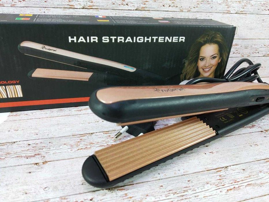 Праска гофре для укладання волосся GM-2955 з турмаліновим покриттям ...