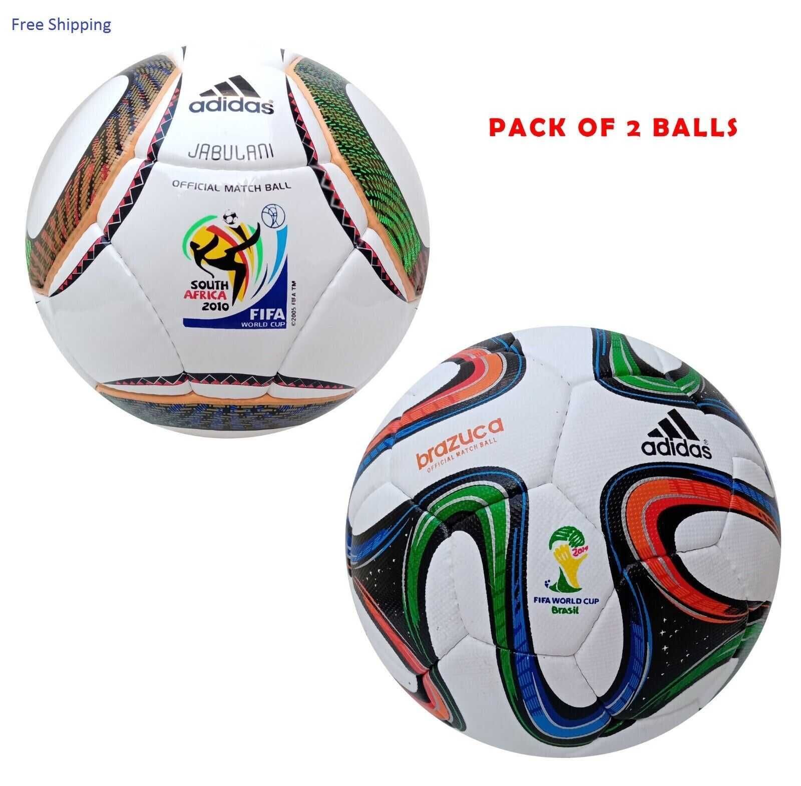 Adidas Jabulani 2010 & BRAZUCA 2014 Handstitched Soccer Ball Size
