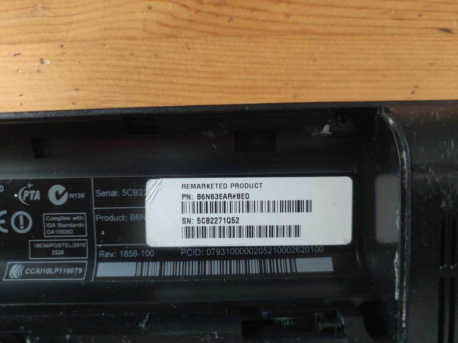 Laptop 15,6" Notebook HP 650 655 B970/4GB/128GB SSD/DVD/Win10 zasilacz