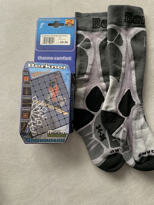 Nowe skarpetki na snowboard 34/36 Berkner