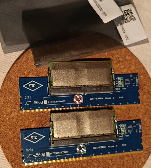 Pamięć Ram DDR4 Samsung 16gb Asus TUF Gaming + adaptery STD do PC