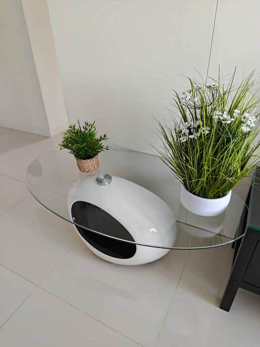 Móvel Sala Branco e Preto