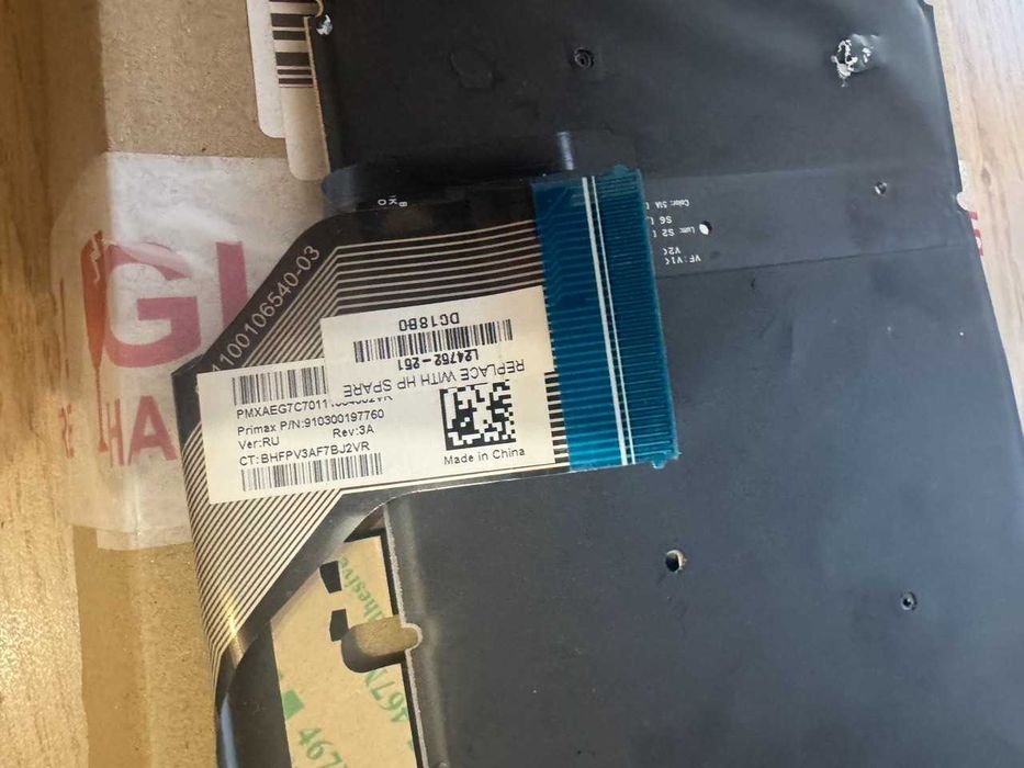 По кнопках Клавиатура HP Pavilion 15-EC 15-CN 15-cs 15-ak NBLBK