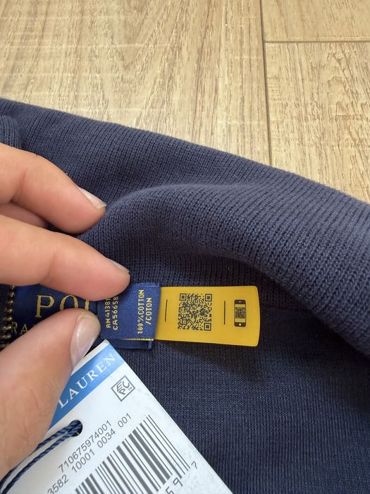 Polo ralph lauren quarter zip azul escuro