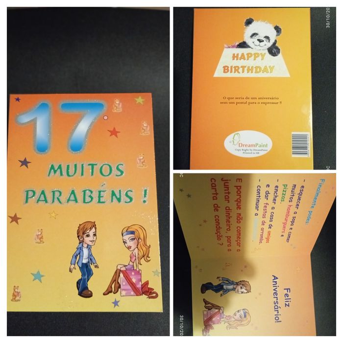 Postais de aniversário