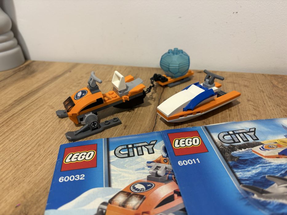 Skuter śnieżny i quad lego city