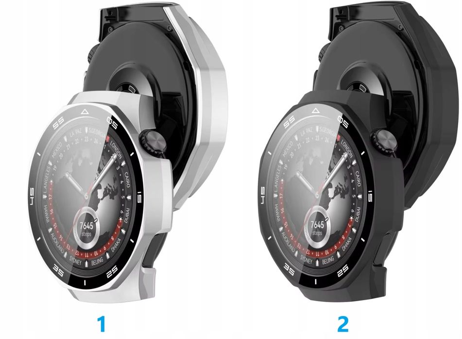 Etui z szybką 2w1 do Huawei Watch GT 5 PRO 46MM Active / Elite |KOLORY