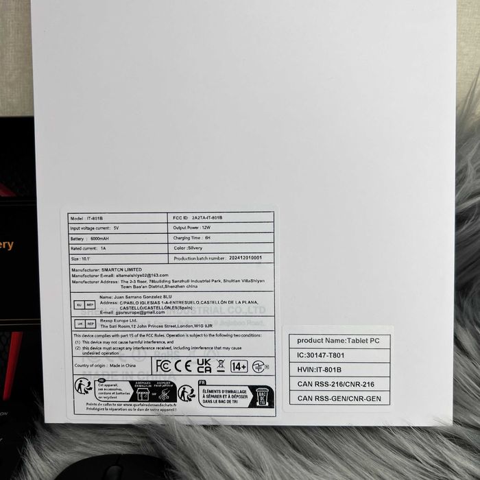 Планшет ATMPC 12/128Gb, 6000 mAh, Android 14, Wi-Fi Titanium Metal