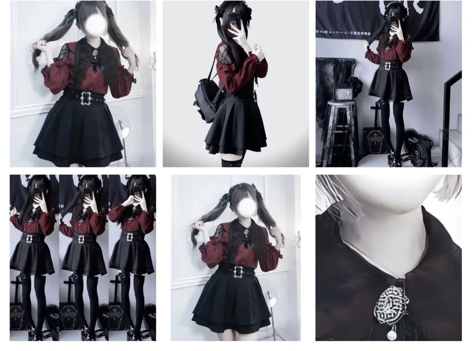 Комплект готика Лоліта Jirai kei Dark Academy ціни в описі